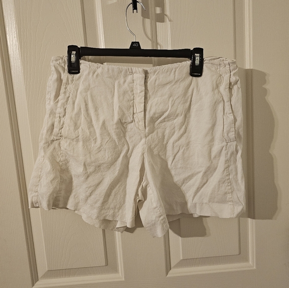 Theory Womens Linen Viscose Blend Shorts Size 12 - Picture 1 of 6